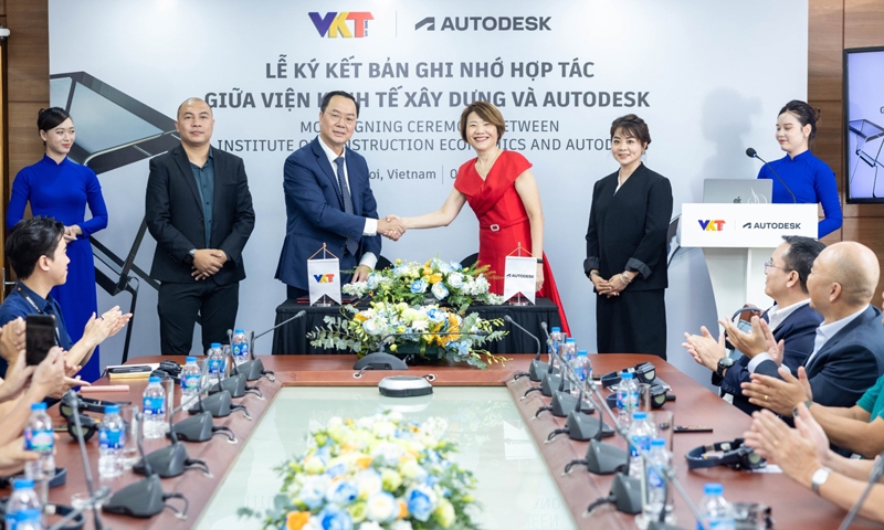 Viện Kinh tế Xây dựng và Autodesk hợp tác chuyển đổi số và ứng dụng BIM trong ngành Xây dựng tại Việt Nam