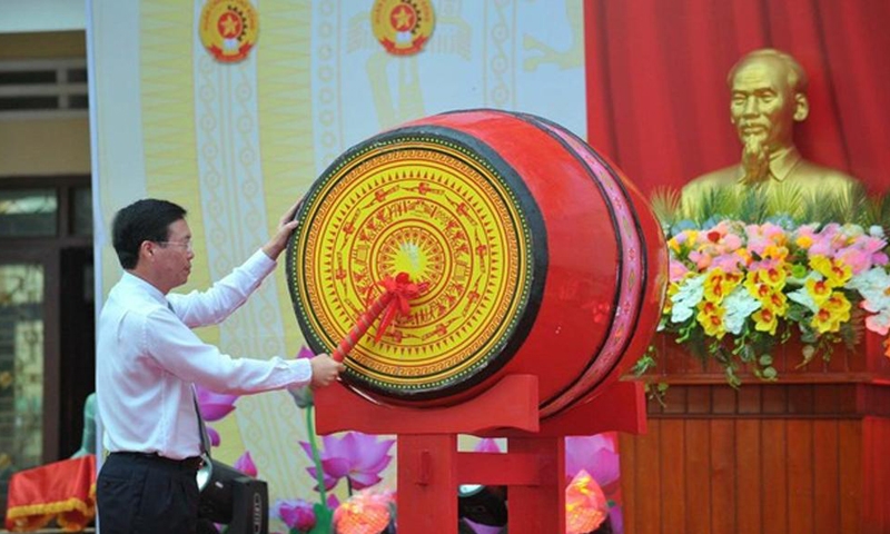 Chủ tịch nước dự Lễ Khai giảng tại trường Phổ thông Dân tộc nội trú tỉnh Gia Lai
