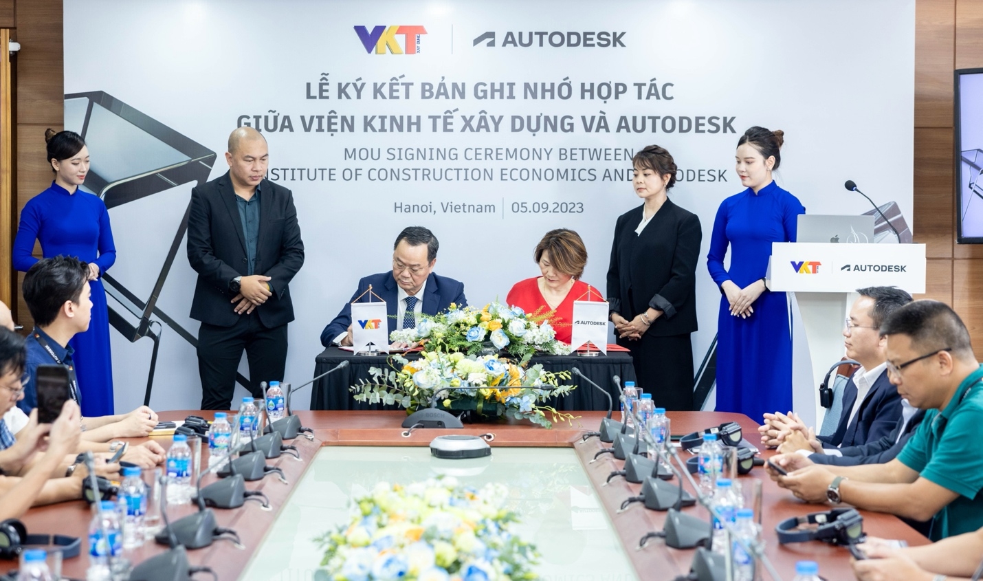 Viện Kinh tế Xây dựng và Autodesk hợp tác chuyển đổi số và ứng dụng Bim trong ngành Xây dựng tại Việt Nam