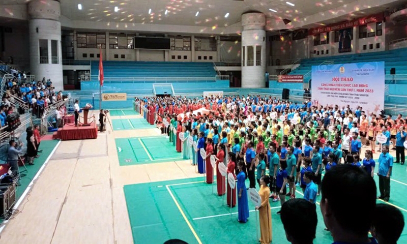 Thái Nguyên: 757 vận động viên tham gia Hội thao công nhân viên chức lao động lần thứ I