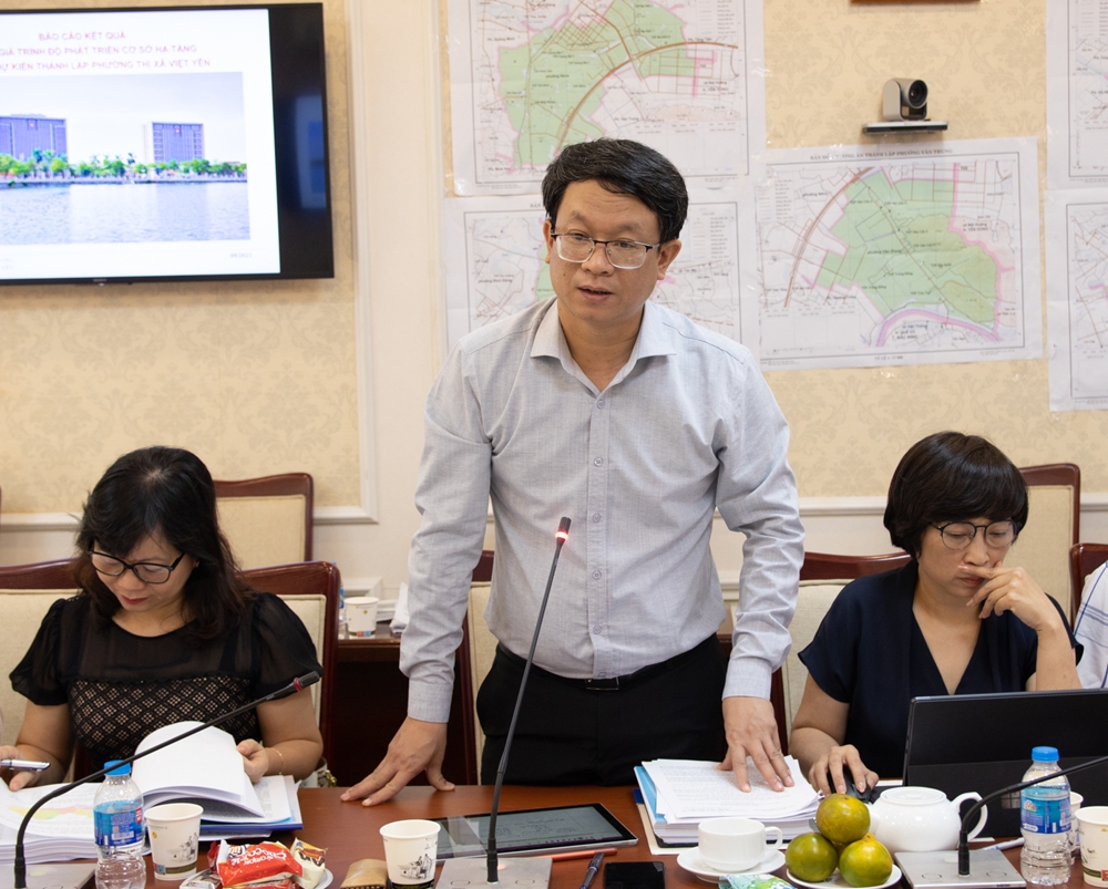 Đánh giá trình độ phát triển cơ sở hạ tầng các xã dự kiến thành lập phường thuộc thị xã Việt Yên, tỉnh Bắc Giang