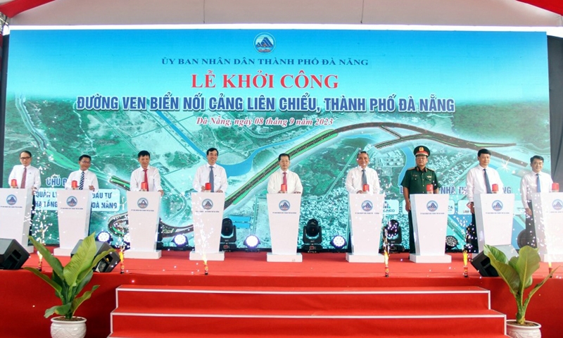 Đà Nẵng: Khởi công xây dựng tuyến đường ven biển nối cảng Liên Chiểu