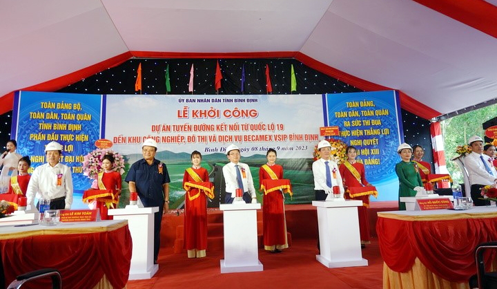 Bình Định khởi công xây dựng dự án giao thông 1.171 tỷ đồng