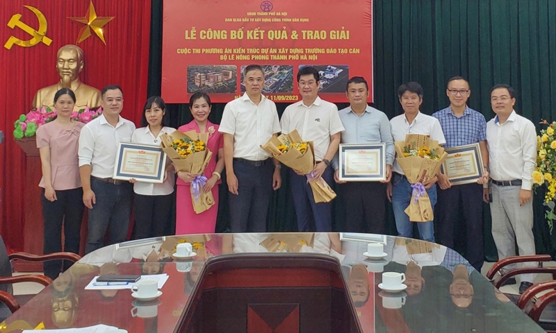 Công bố và trao giải cuộc thi phương án kiến trúc Trường Đào tạo cán bộ Lê Hồng Phong thành phố Hà Nội