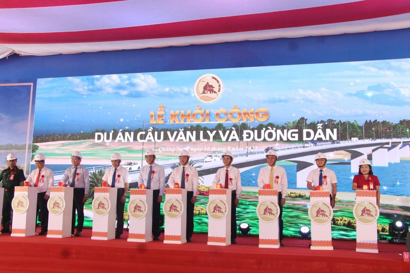Quảng Nam: Khởi công dự án cầu Văn Ly và đường dẫn hơn 570 tỷ đồng