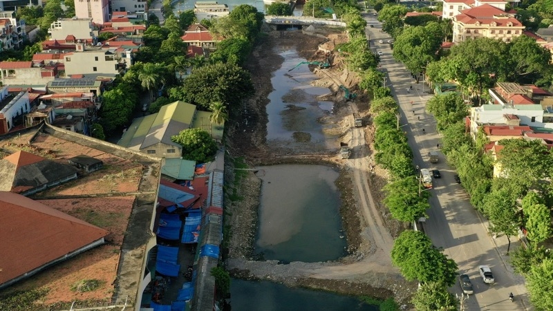 Ninh Bình: Toàn cảnh thi công dự án cụm công trình thủy lợi 600 tỷ đồng
