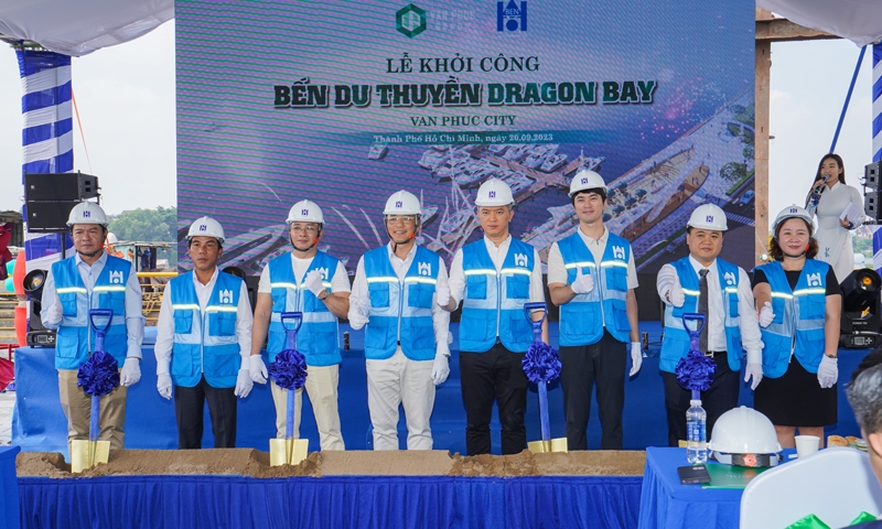 Tập đoàn Vạn Phúc khởi công bến du thuyền Dragon Bay tại Van Phuc City