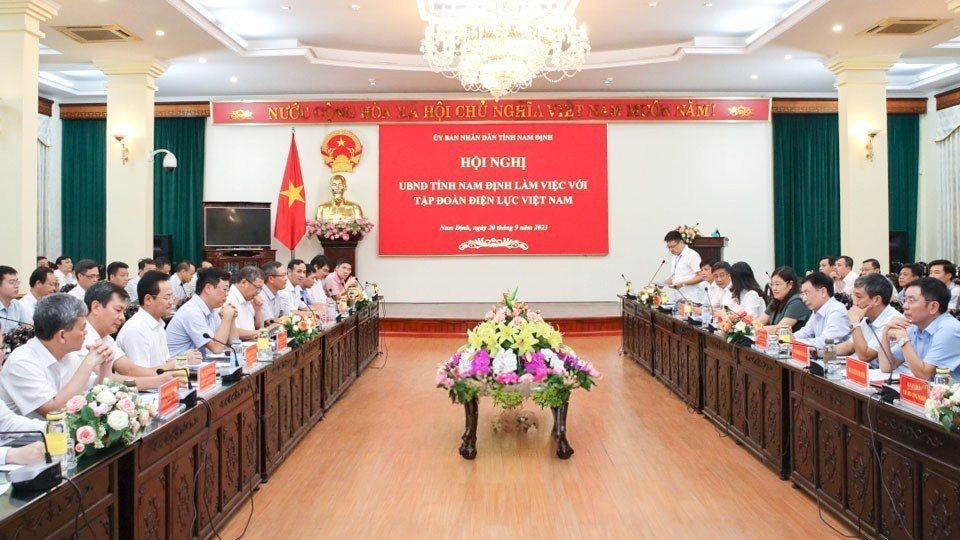 Nam Định: Làm việc với Tập đoàn Điện lực Việt Nam