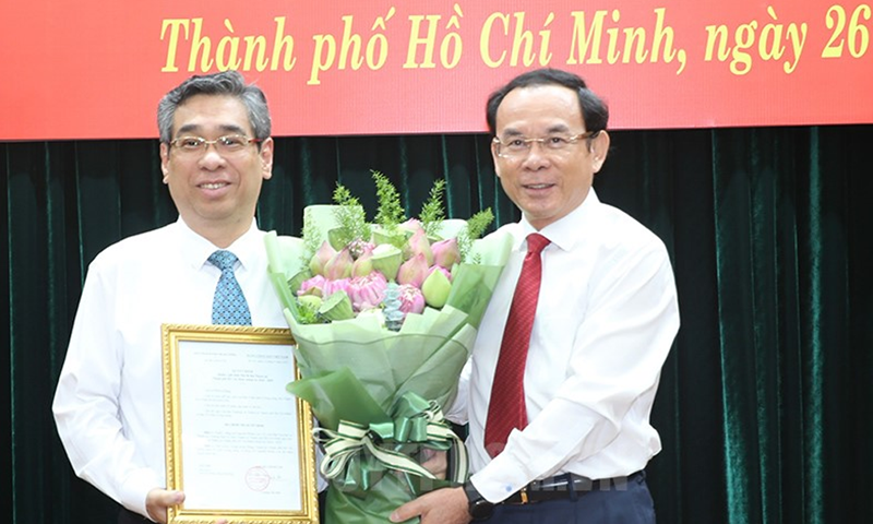 Ông Nguyễn Phước Lộc làm Phó Bí thư Thành uỷ Thành phố Hồ Chí Minh