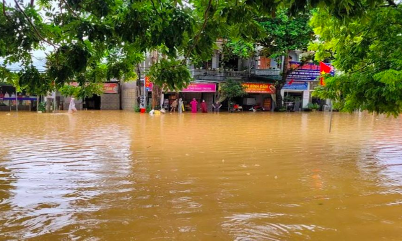 Nghệ An: Mưa lớn gây sạt lở, ngập lụt nhiều địa phương