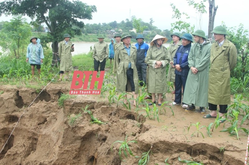 Thanh Hóa: Lãnh đạo tỉnh đi kiểm tra, chỉ đạo công tác phòng chống mưa lũ tại các địa bàn trọng điểm