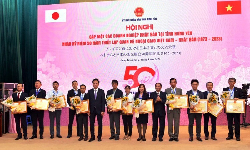Hưng Yên: Gặp mặt doanh nghiệp Nhật Bản nhân kỷ niệm 50 năm thiết lập quan hệ ngoại giao Việt Nam – Nhật Bản