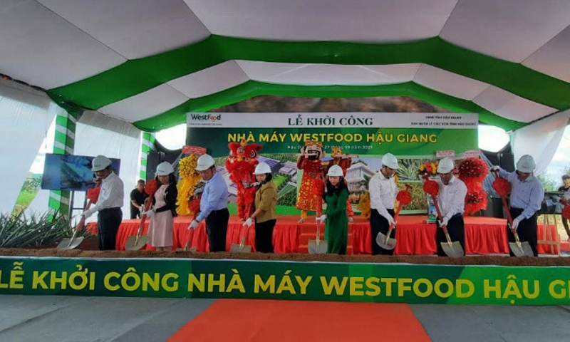 Hậu Giang: Khởi công xây dựng Tổ hợp Nhà máy Westfood Hậu Giang với tổng vốn đầu tư hơn 666 tỷ đồng