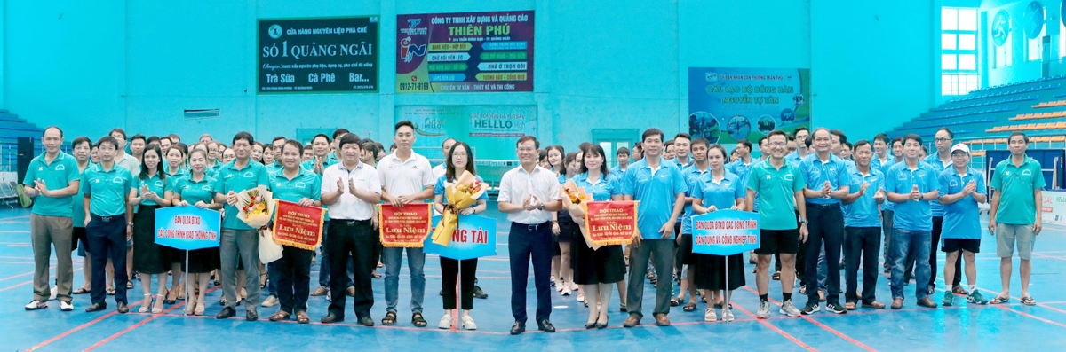 Tổ chức Hội thao chào mừng Ngày thành lập hai Ban Quản lý dự án xây dựng lớn nhất Quảng Ngãi