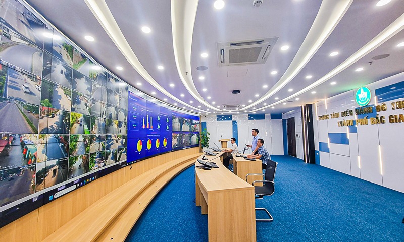 Trung tâm IOC thành phố Bắc Giang: “Bộ não số” hướng tới xây dựng thành phố xanh, thông minh