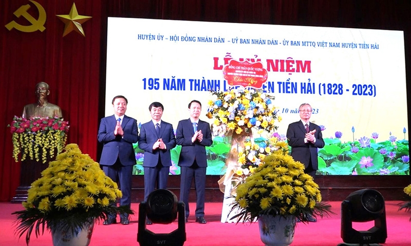 Tiền Hải (Thái Bình): Kỷ niệm 195 năm ngày thành lập