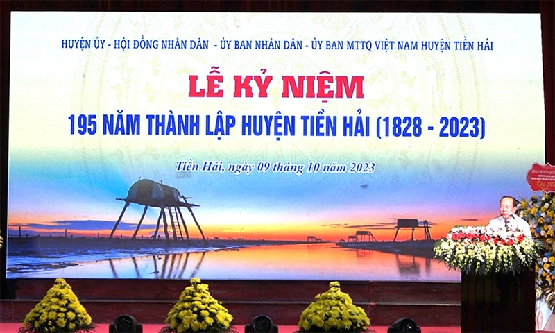 Tiền Hải (Thái Bình): Kỷ niệm 195 năm ngày thành lập