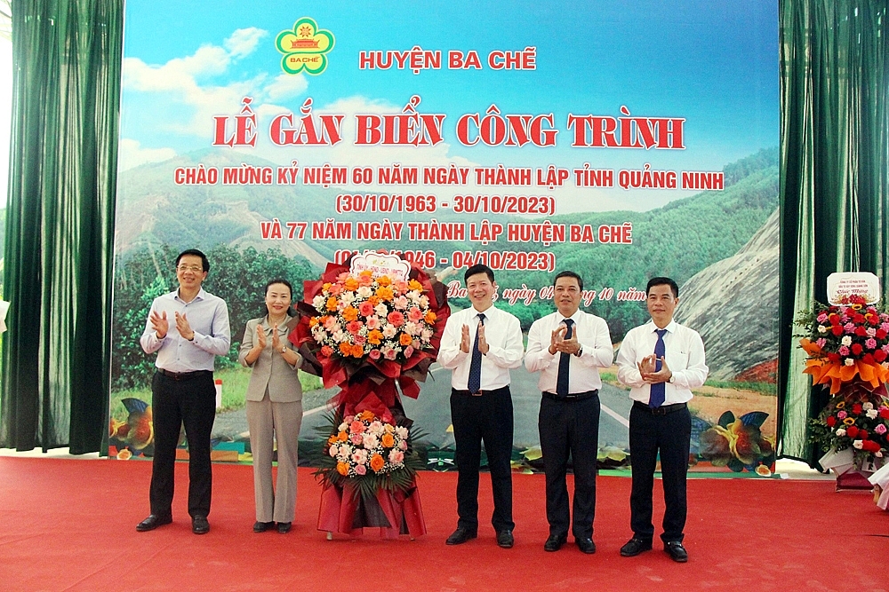 Ba Chẽ (Quảng Ninh): Khánh thành nhiều công trình chào mừng 60 năm ngày thành lập tỉnh