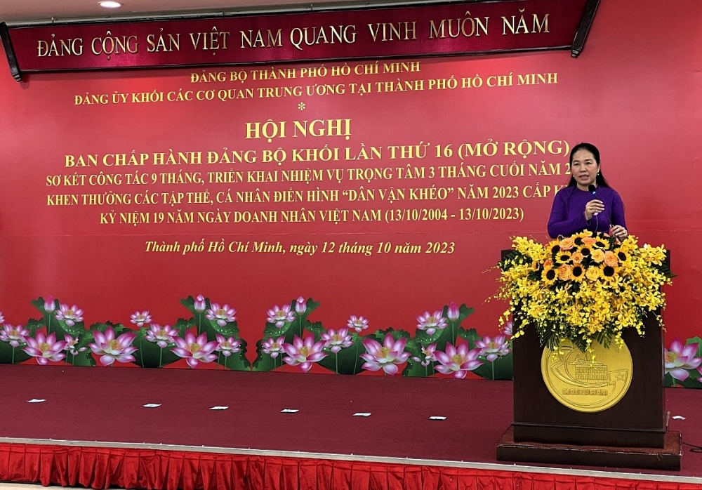 Đảng ủy Khối các cơ quan Trung ương tại Thành phố Hồ Chí Minh: Tăng cường thực hiện quy chế phối hợp trong công tác chỉ đạo điều hành