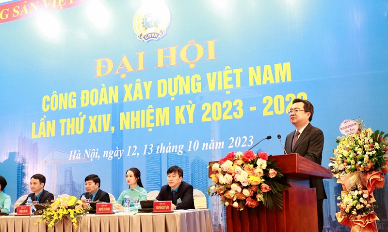 Công đoàn Xây dựng Việt Nam tổ chức Đại hội lần thứ XIV nhiệm kỳ 2023-2028