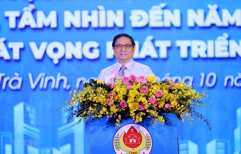 Thủ tướng Phạm Minh Chính: Phải tìm giải pháp đột phá, hoàn thiện phát triển hạ tầng giao thông tỉnh Trà Vinh liên kết với vùng