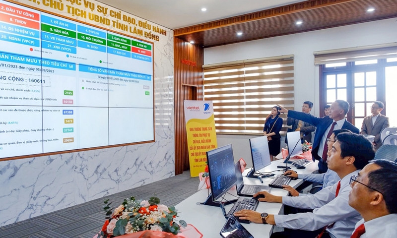 Lâm Đồng: Vận hành Trung tâm điều hành thông minh IOC