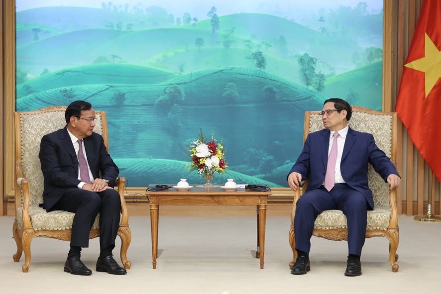 Thủ tướng Phạm Minh Chính tiếp Trưởng ban đối ngoại Đảng nhân dân Campuchia