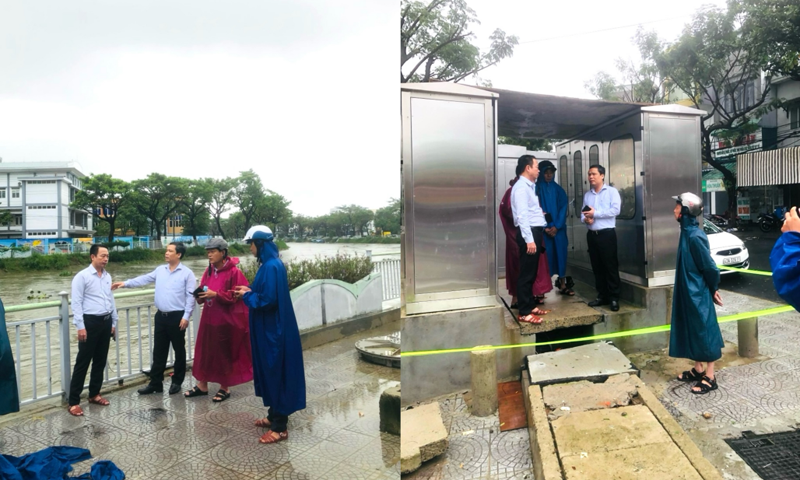 Đà Nẵng: Kiểm tra đột xuất vận hành các trạm bơm thoát nước chống ngập tại quận Thanh Khê