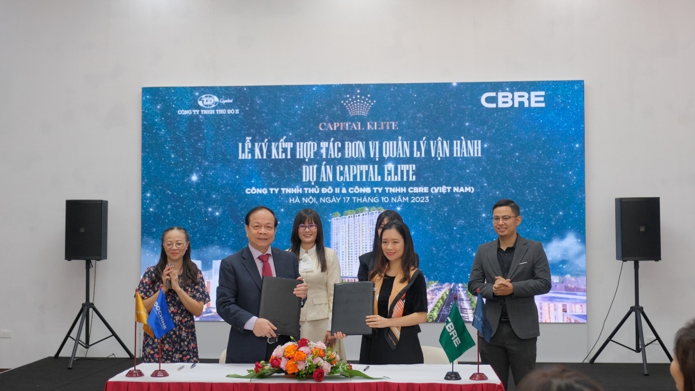 Capital Elite chính thức lựa chọn CBRE làm đơn vị quản lý vận hành