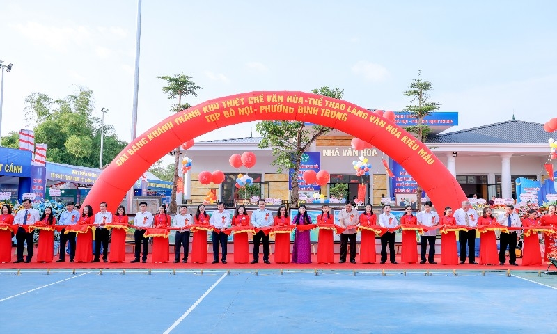 Vĩnh Yên (Vĩnh Phúc): Khánh thành Khu thiết chế văn hóa - thể thao Tổ dân phố Gò Nọi, phường Định Trung