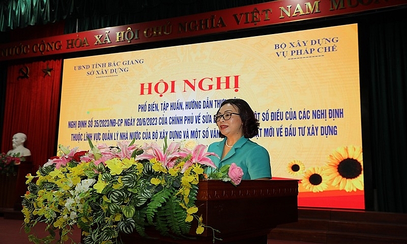 Sở Xây dựng Bắc Giang tổ chức hội nghị phổ biến, hướng dẫn thực hiện Nghị định số 35 của Chính phủ