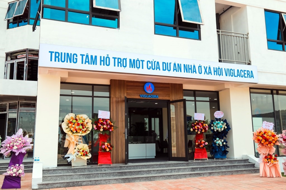 Viglacera gắn biển Công trình chào mừng kỷ niệm 60 năm thành lập tỉnh Quảng Ninh cho khu nhà ở công nhân và nhà ở chuyên gia - KCN Đông Mai