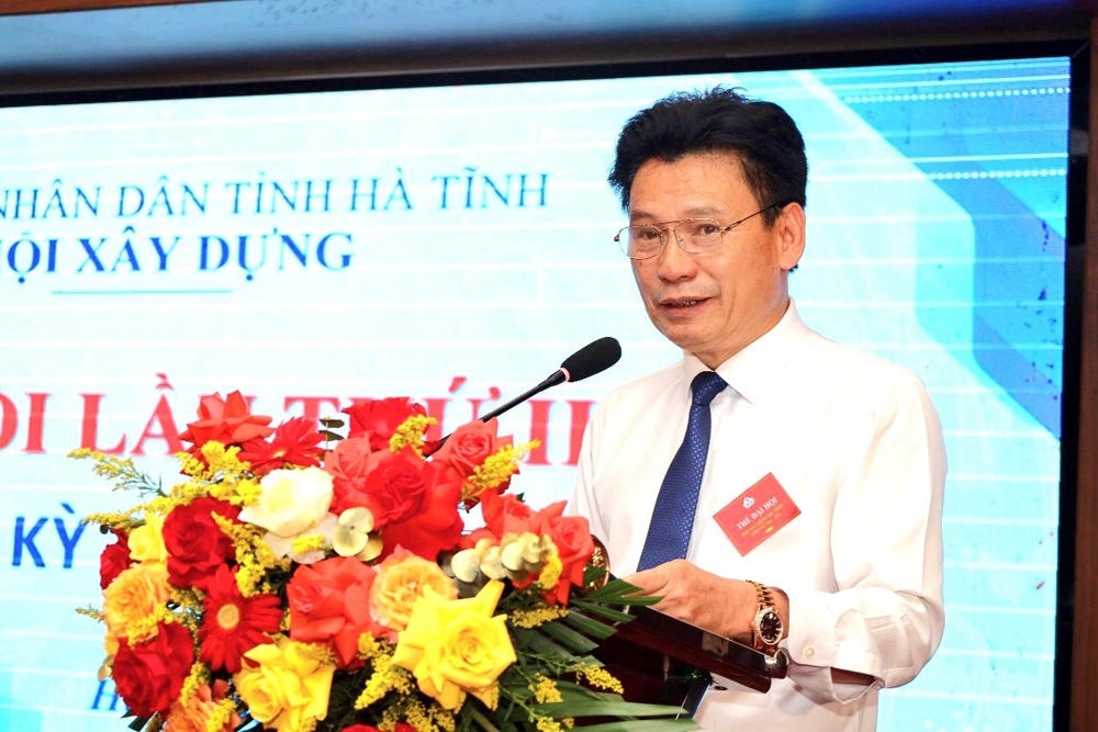 Hà Tĩnh: Giám đốc Sở Xây dựng được bầu làm Chủ tịch Hội Xây dựng nhiệm kỳ 2023-2028