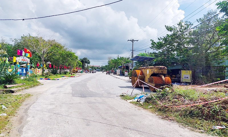 Quảng Nam: Công trình đường ĐH5, huyện Phú Ninh quá hạn vẫn nham nhở, chưa thi công xong