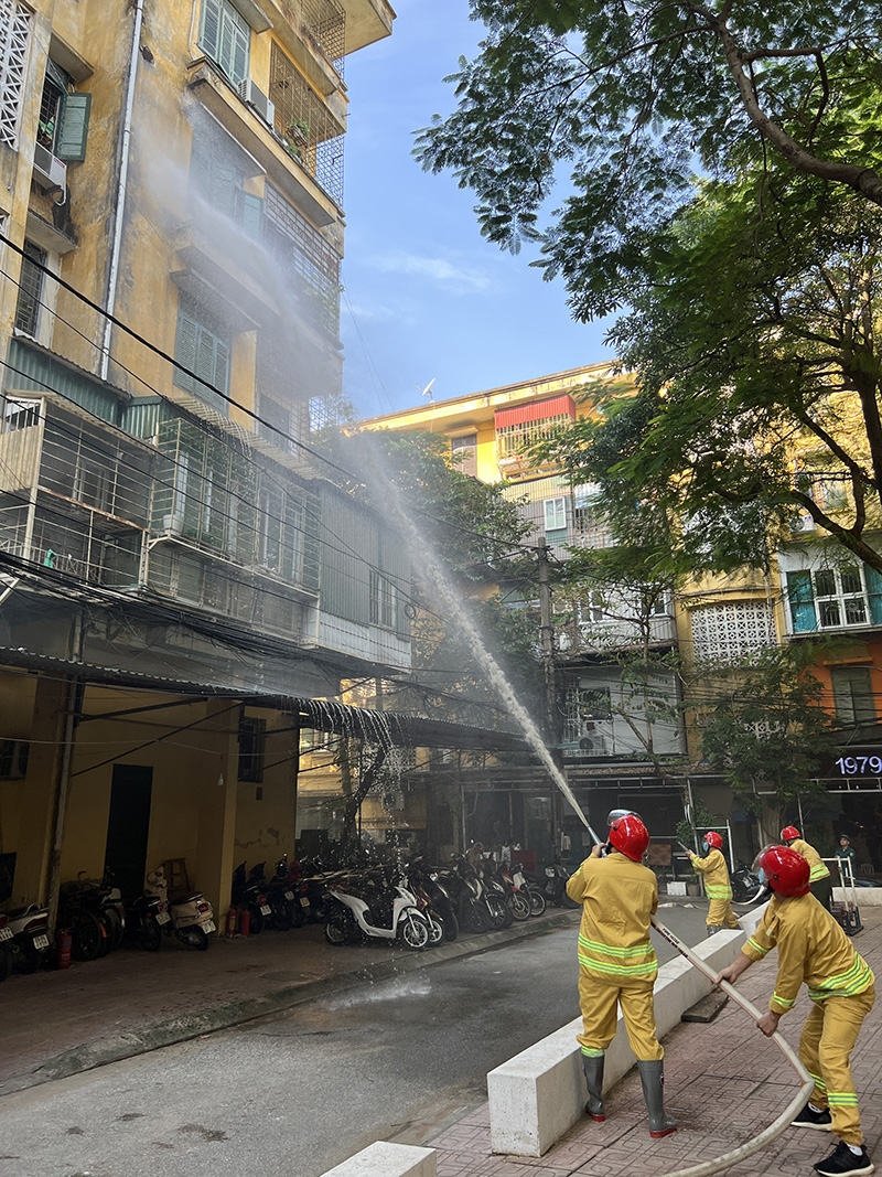 Ba Đình (Hà Nội): Phường Vĩnh Phúc tiếp tục đẩy mạnh tuyên truyền phòng cháy chữa cháy, cứu nạn cứu hộ trong khu dân cư