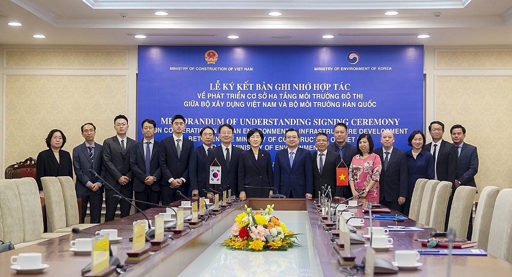 Bộ Xây dựng Việt Nam và Bộ Môi trường Hàn Quốc: Tăng cường hợp tác phát triển cơ sở hạ tầng môi trường đô thị
