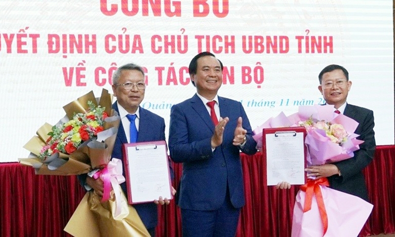 Quảng Trị: Công bố Quyết định của Chủ tịch UBND tỉnh về điều động cán bộ