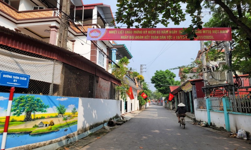 Tam Dương (Vĩnh Phúc): Xã Hoàng Đan chung sức xây dựng Làng văn hóa kiểu mẫu thôn Chằm