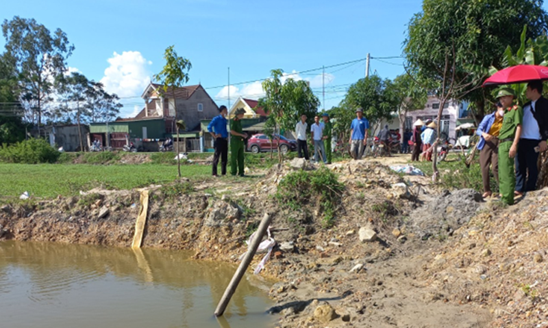 Lộc Hà (Hà Tĩnh): Trượt chân vào hố công trình đang thi công, người phụ nữ đuối nước tử vong
