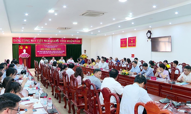 Bình Phước: Tổ chức hội thảo về giải pháp tài chính các trường chính trị Đông Nam Bộ