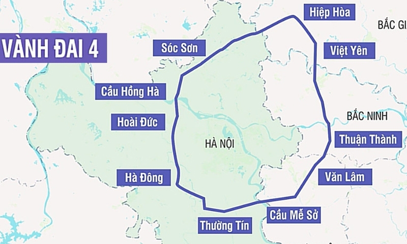 Hà Nội: Đề xuất thu phí 1.900 đồng/km đường Vành đai 4 - vùng Thủ đô