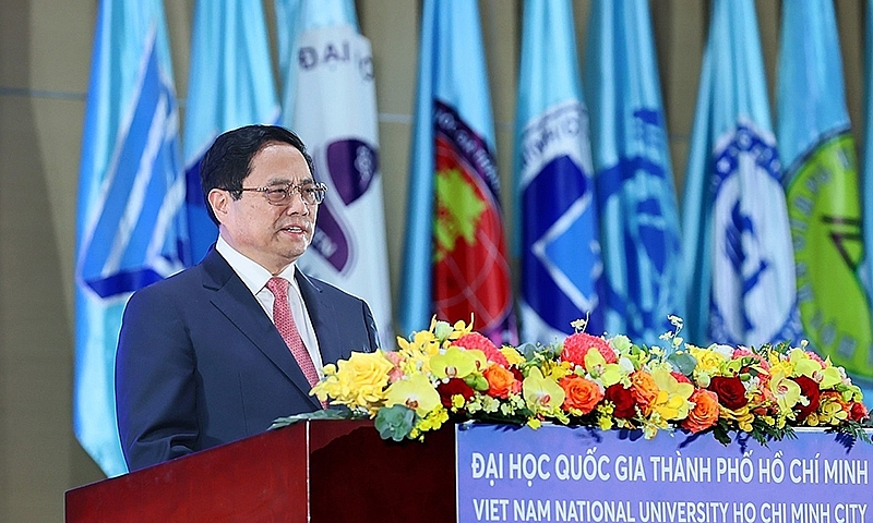 Thủ tướng Phạm Minh Chính dự lễ khai khóa của Đại học Quốc gia Thành phố Hồ Chí Minh