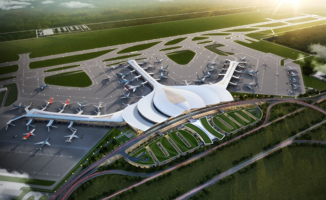 Đồng Nai: Nhà ga sân bay Long Thành hình hoa sen dần lộ diện