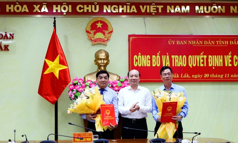 Đắk Lắk: Bí thư huyện Lắk được bổ nhiệm làm Giám đốc Sở Kế hoạch và Đầu tư