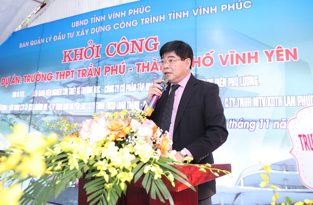 Vĩnh Phúc: Khởi công xây dựng Dự án trường THPT Trần Phú