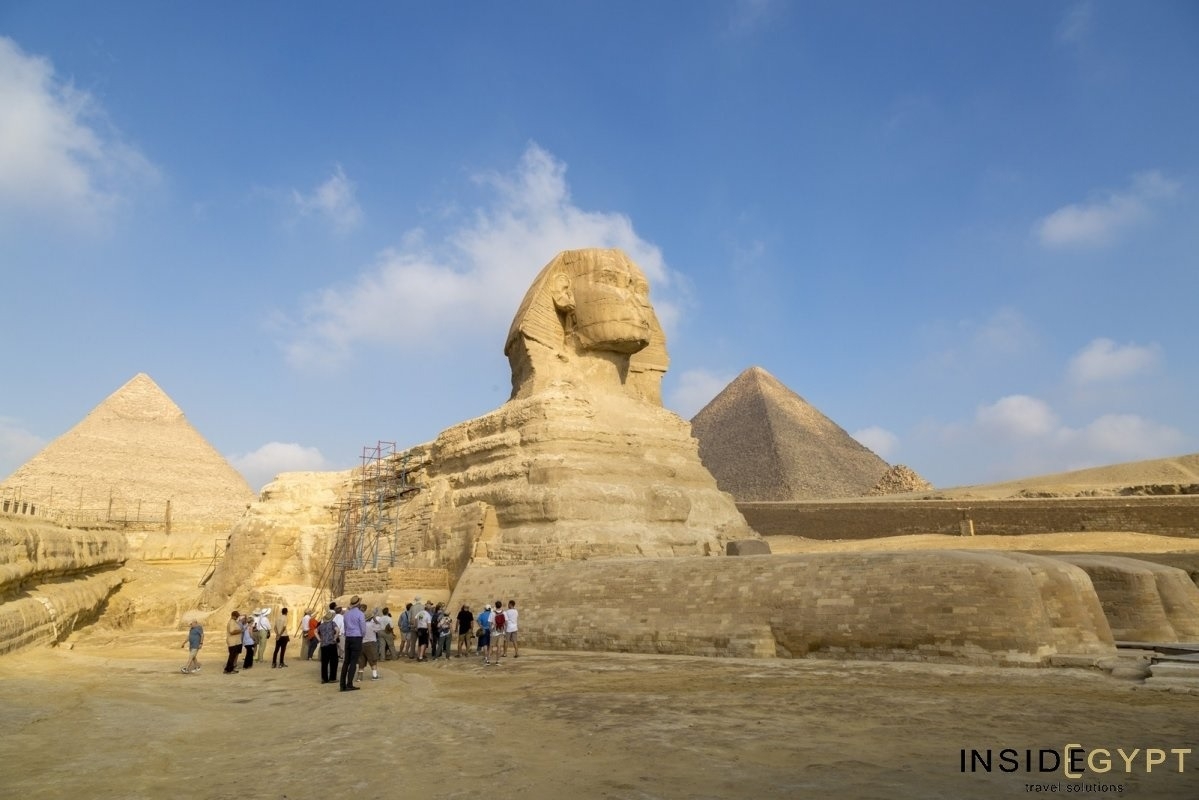 Những bí ẩn về tượng Nhân sư vĩ đại cạnh Kim tự tháp Giza của Ai Cập