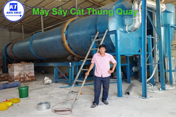 Tìm hiểu về máy sấy cát thùng quay tại Việt Nam hiện nay