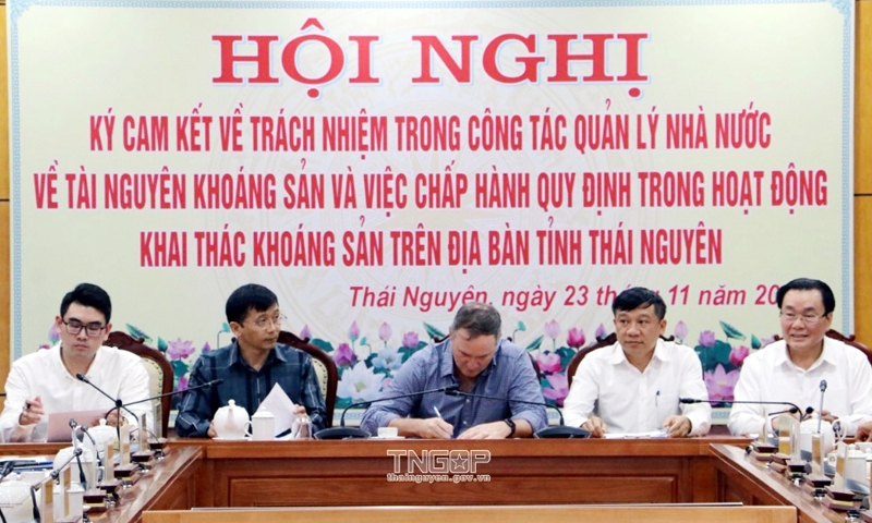 Thái Nguyên: Nâng cao trách nhiệm người đứng đầu và chủ doanh nghiệp trong hoạt động khai thác khoáng sản