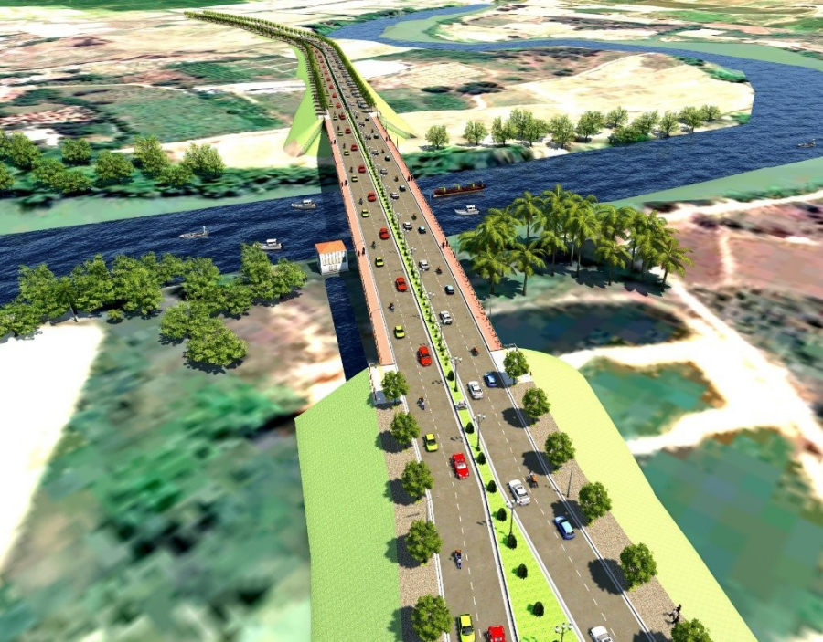 Thiết kế tổng thể dự án cầu Quảng Đà và đường dẫn.