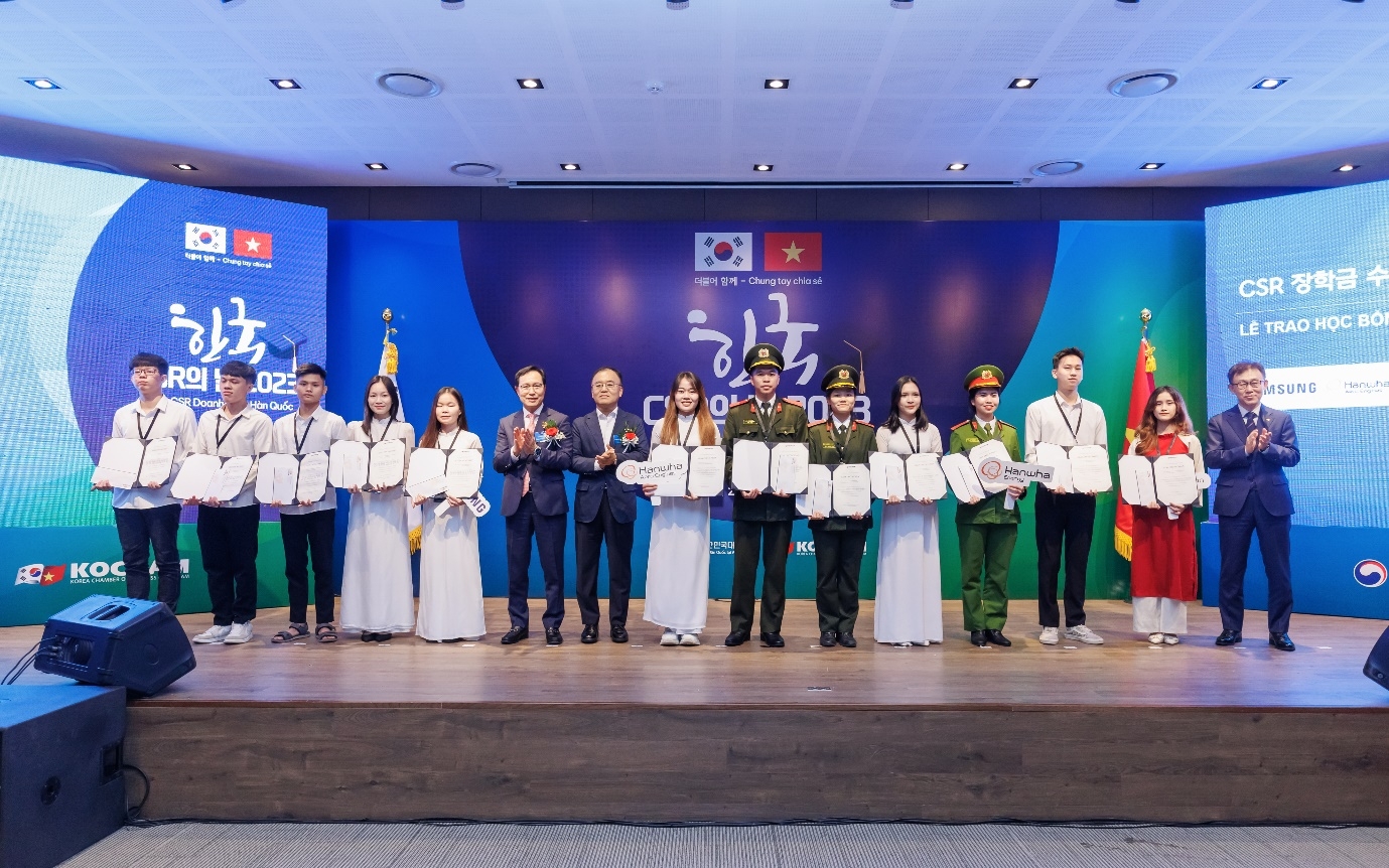 Kocham tổ chức sự kiện CSR Doanh nhân Hàn Quốc, Lễ trao học bổng “Chung tay chia sẻ 2023”